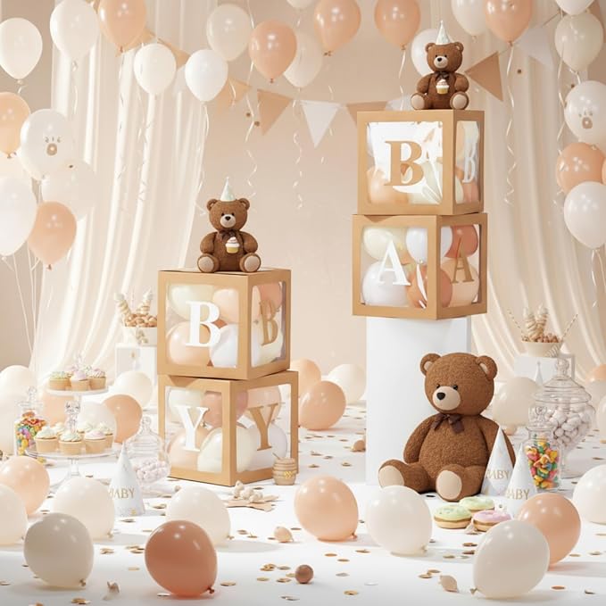 Zhanmai baby Boxes for Bear Baby Shower Decoration - Image 7
