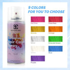Blue Temporary Hair Color Spray, SOVONCARE Natural Hair Wax Dye Spray for Kids Halloween, Christmas Party, Cosplay -On 1-Day Washable 120ML
