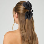Bow Claw Clips Bow Hair Clips Black White 3PCS Big Hair Bows for Women Butterfly Styling Large Hair Clips for Thick Hair for Girls Hair Accessories for Teen
