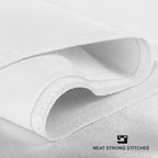 BLISSFORD Satin Pillowcase with Zipper for Hair and Skin Care, Feels Soft and Cool Like a Silk Pillowcase, White Satin Pillow Cases 2 Pack, Slik Pillow Cover, Standard Size - Set of 2