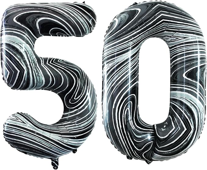 Number 50 Balloons for 50th Birthday Party Decorations, 42 Inch Jumbo Foil by GOER