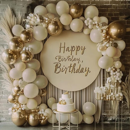 RUBFAC White Balloon Arch Different Sizes Sand White Balloons 129pcs | 18 12 10 - Image 4