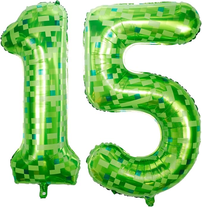 40 inch digital balloon, Number 15 by TNCDJKPA