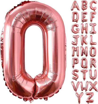 Lovoir 40 Inch Large Rose Gold Letter O Balloons Big Size Jumbo Mylar Foil by Lovoir