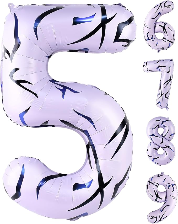 40 Inch Kpop Theme Number 5 Balloon, Birthday Party Decorations by AXBMM