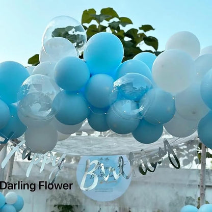 Voircoloria 66pcs Pale Aqua Blue Latex Party Balloons, 12inch | - Image 6
