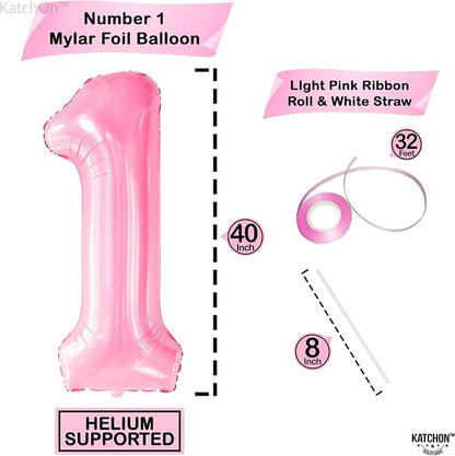 KatchOn Light Pink Number Balloons - Image 4