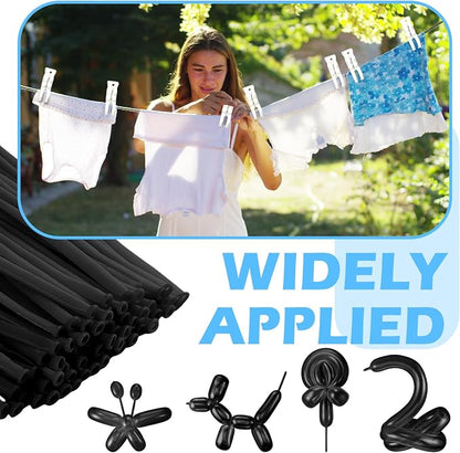 10 Pack Large Balloon Arch Clips 3.5 Inch Heavy Duty Clip and 100 Pcs Black 260 - Image 7