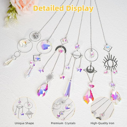 Sun Catchers 6Pieces Colorful Crystals Suncatcher - Image 6