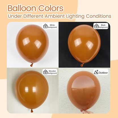 Burnt Orange Balloons 12inch, Burnt Orange Latex Balloons 50pcs Party Balloon - Image 4