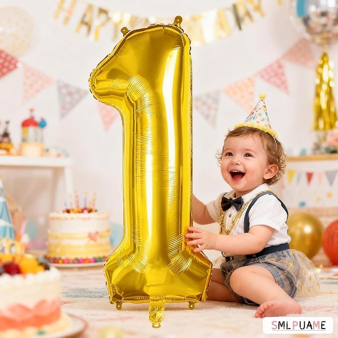 40 Inch Gold Number 11 Balloon, 11th Birthday Decoration Boys Girls | Large - Image 5