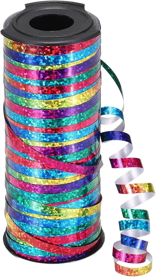 PATIKIL Glitter Curling Ribbon 100yds x 1/5" Plastic Balloon String Ribbon | by PATIKIL