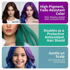 Temporary Hair Color Gel, Green Hair Dye Color Gel Washable Natural Instant Hair Color Wax for DIY Hairstyle for Kids Men Women(Color #20W)