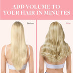 GOO GOO Clip in Hair Extensions Real Human Hair, Remy Human Hair Extensions Clip ins for Women, Natural Human Hair, 20inch 120g 7Pcs, 8A/22 Medium Brown Highlighted Golden Blonde