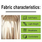 Salon Styling Capes for Clients, Hair Dye Cutting Capes with Elastic Hooks, Waterproof Light Weight Satin Sheen Styling Cape Barber Gown for Stylist, 63”*56”(Champagne Color)