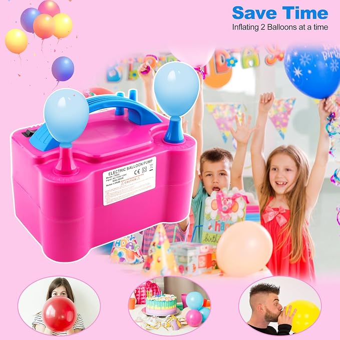 Balloon Pump 600W 110V Electric Balloon Pump Portable Electric Inflator Balloon - Image 3