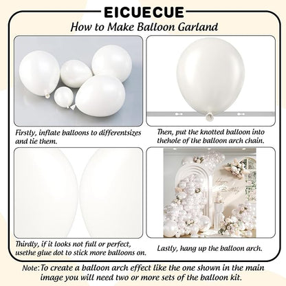 Pearl White Balloon Arch Kit - Image 2