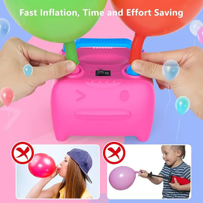 OWill Balloon Pump Electric, Balloon Inflator Electric Air Pump, Portable Dual - Image 4