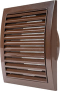 Repa Market 6 Inch Brown Dryer Vent Hood/Duct Cover for Walls or Ceiling/ABS Plastic Louvered Air Grille with Built-In Mesh Screen/Exhaust and Dryer Vent Covers for Indoor & Outdoor Use
