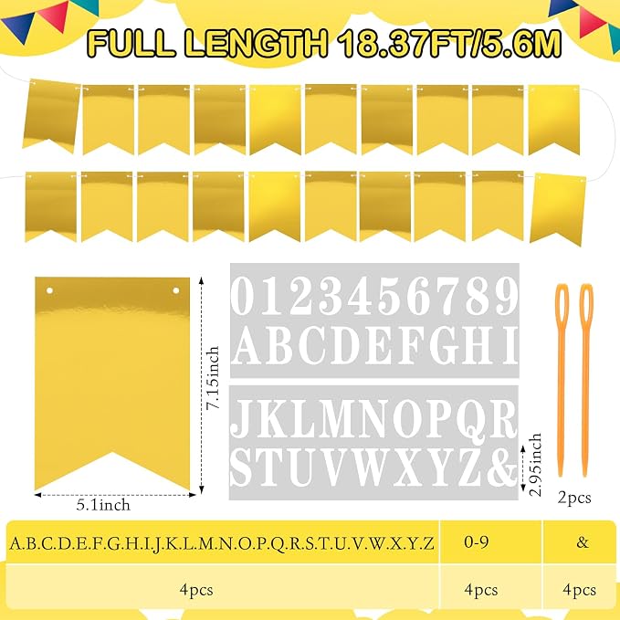 Mooliwe 171 Pcs DIY Custom Banner Kit Make Your Own Customizable Sign - Image 2