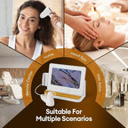 11 Inch HD Screen Scalp Analysis Machine with 50x/200x Lenses, Hair Scalp Analyzer & Microscope for Skin and Hair Follicle, No App Required, for Home & Salon Use