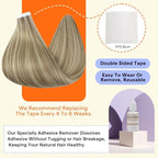 Full Shine Tape in Hair Extensions Human Hair 12 Inch Double Sided Tape in Hair Extensions 30Gram 20Pcs Remy Extensions Straight Hair Color 16 Light Golden Blonde Highlighted 22 Blonde for Party