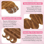 Clip in Hair Extensions Real Human Hair Body Wave 30 Auburn Ginger Clip in 100% Brazilian Remy Human Hair Extensions 8pcs Per Set with 18 Clips Double Weft 22 Inch 110g/3.6oz