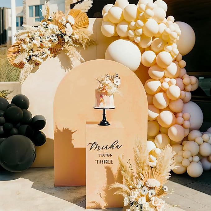 PartyWoo Nude Balloons 50pcs Apricot Fall Neutral Color 12 Inch | Balloons - Image 6