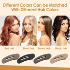 Small Flat Hair Clips for Women Lay Down Clips for Thin Hair Accessories 8pack