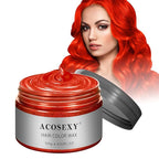 Red Hair Spray,Temporary Hair Color Wax Dye,Hair Color Spray Wax, Natural Hair Coloring Wax Material Disposable Hair Styling Clays Ash for Cosplay,Party,Masquerade, Halloween.etc (Red, 1 Pack)