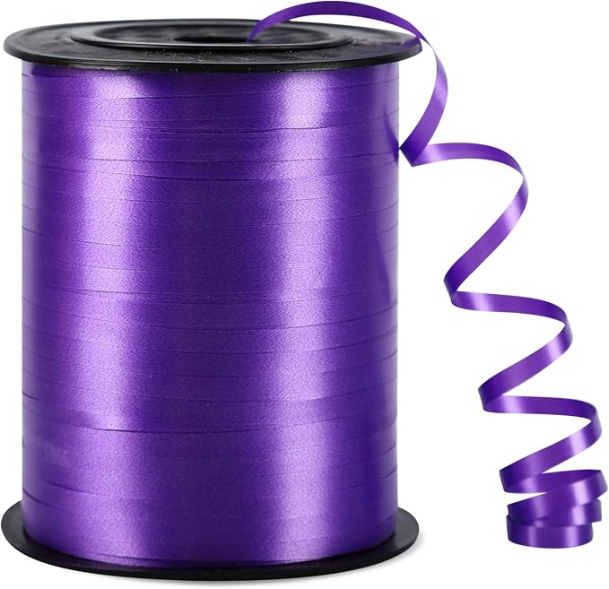 500 Yards Purple Curling Ribbon Balloon String Ribbon 1/5 Inch | Ribbon by Unknown