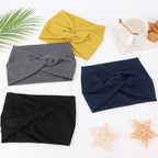 DRESHOW 6 Pack Extra Wide Headbands for Women Large Turban Headband Boho Head Wrap Elastic Hairbands Hair Twisted Knot Hair Accessories