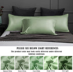 TELUS Body Cooling Pillow Case Cover, Bamboo Rayon & Lyocell Pillowcase with Zipper Closure, Breathable Pillow Case for Hot Sleepers and Night Sweats, 20x54 inches, Sage Green