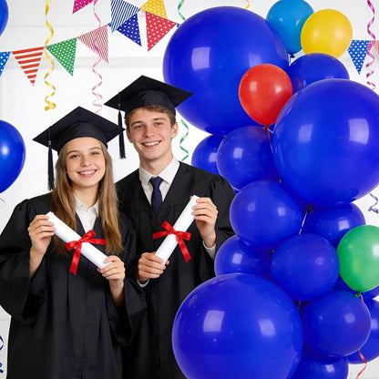 32Pcs Dark Blue Big Balloons 18 Inch, Round Large Latex Party Balloons - Image 5