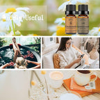 yethious Chamomile Sandalwood Essential Oil 100% Pure Organic Chamomile Essential Oil Set for Diffuser Aromatherapy Candle - 2 Pack 10ML