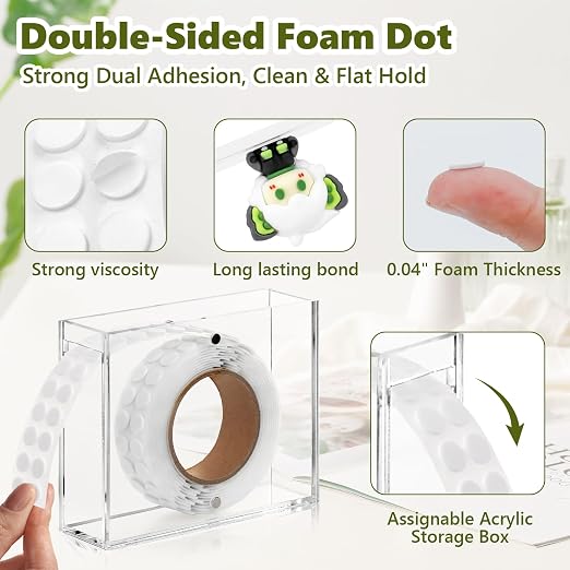 400 PCS 1mm Double Sided Foam Dots - Image 3