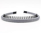 Fashion hair Accessories Hair band headbands for women/Girls Non-slip hairband Comfy Hair Hoop Resin teeth Comb (4 Colors)