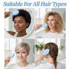 8 Pcs Blue Mini Hair Brush Bulk for Bridesmaid Proposal Gifts, Mini Wet Brush Bulk for Wet & Dry Hair Stocking Stuffers for Women, Travel Brushes Teen Stocking Stuffers for Bridal Party Gifts