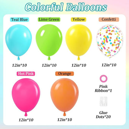 60pcs Tropical Balloons 12inch - Image 2