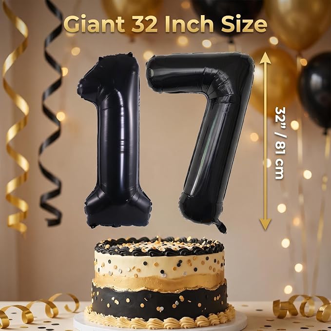 YPSelected 32 Inch Large Foil Helium Number Balloon Birthday Wedding Party 0-9 - Image 4