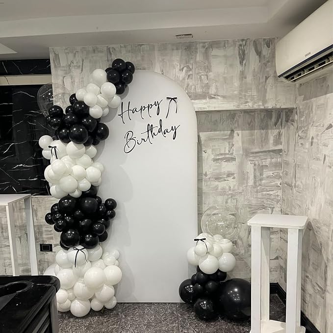 Black and White Balloon Arch Kit - Image 6