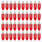 No Crease Hair Clips Makeup Pin Curl Clip Bulk 40Pcs Multicolor No Bend Dent Bang Creaseless Hair Clips for Makeup Application Bangs Hairpin Setting Pins Clip for Women Styling (Red)