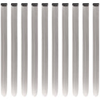 Grey Hair Extensions Clip in for Kids Girls Women, 10 Pieces 22 Inch Long Straight Colored Heat Resistant Synthetic Highlight Party Clip ins