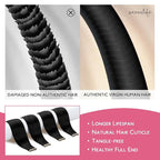 Wennalife Tape in Hair Extensions Human Hair Jet Black Tape in Extensions, 10pcs 20g 10 inch Remy Invisible Tape Ins Straight Colored Soft Real Human Hair Tape in Extensions Refill Set Extensions