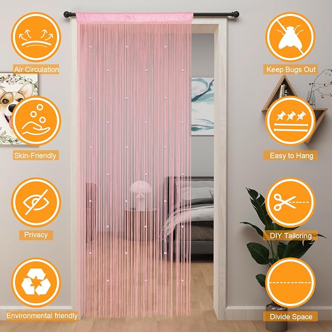 YIIBAII Beaded Curtain Beaded Curtains - Image 9