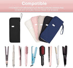 Hot Tools Organizer Heat Resistant Mat Case Hair Tools Holder Travel Bag Portable Hair Styling Tools Cover Pouch for Curling Iron,Flat Iron,Hair Straightener (Black)