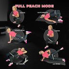BADONKA Band Protective Sleeves for Booty Bands - Includes 3 Optional Fabric or Latex Resistance Loops - 3 Resistance Levels - Glute & Leg Workout Bands for Women & Men