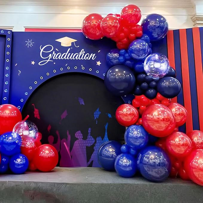 Blue and Red Balloon Garland Arch Kit - Image 6