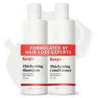 Keeps Men’s Hair Loss Shampoo & Conditioner with Biotin - Anti-Thinning & Hair Growth Products for Men - DHT Blocker with Saw Palmetto & Caffeine for Fuller, Thicker Looking Hair - Color-Safe
