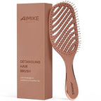 AIMIKE Detangler Brush, Wet Dry Vented Hair Brush w/Soft Bristles, Pain-Free Detangling Hairbrush Loosens Stubborn Tangles, Extra Gentle on Sensitive and Fine Hair, for Women & Kids